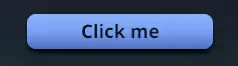 The demo app's Button component in its example card: a "Click me" button that squeezes under the cursor on press and springs back, counting the clicks.